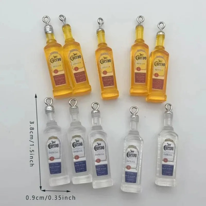 Resin Art Bottle - 10 Peças/Lote de Pingentes de Resina