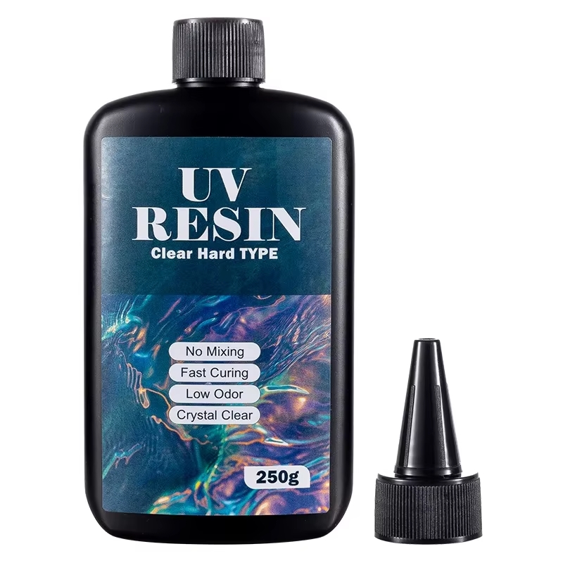 Uv Resin Clear Hard - Resina UV Transparente de 100g/250g, Tipo
