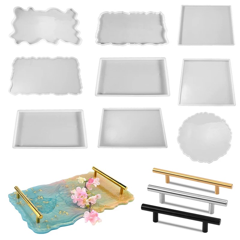 Resin Art Mould - Bandeja de resina epóxi molde de