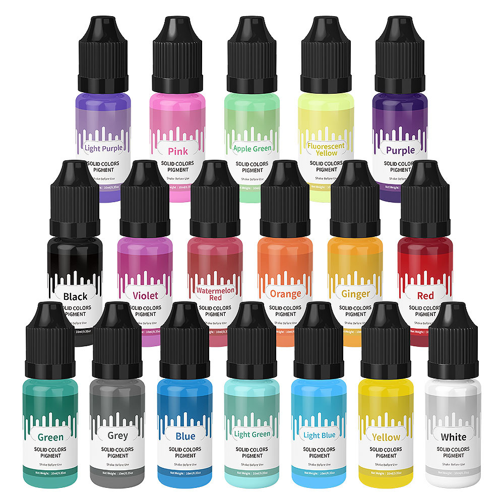 18 cores 10ml macaron sólido p - Resin Dye Opaque avaliação e preço