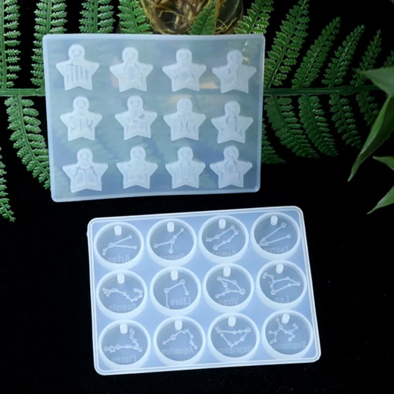 12 moldes de resina de constel - Resin Art Liquid avaliação e preço