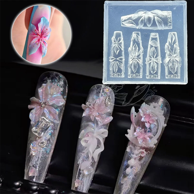 Molde de silicone para unhas c - Resin Art Templates Free avaliação e preço