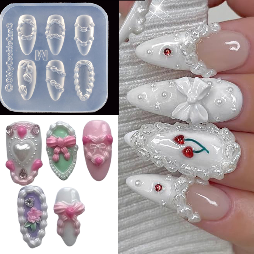1pc 3d creme francês arte do p - Resin Art Templates Free avaliação e preço