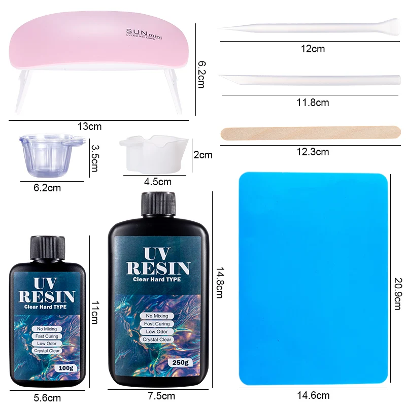 Kit de cola de resina uv dura, - Uv Resin Clear Hard avaliação e preço