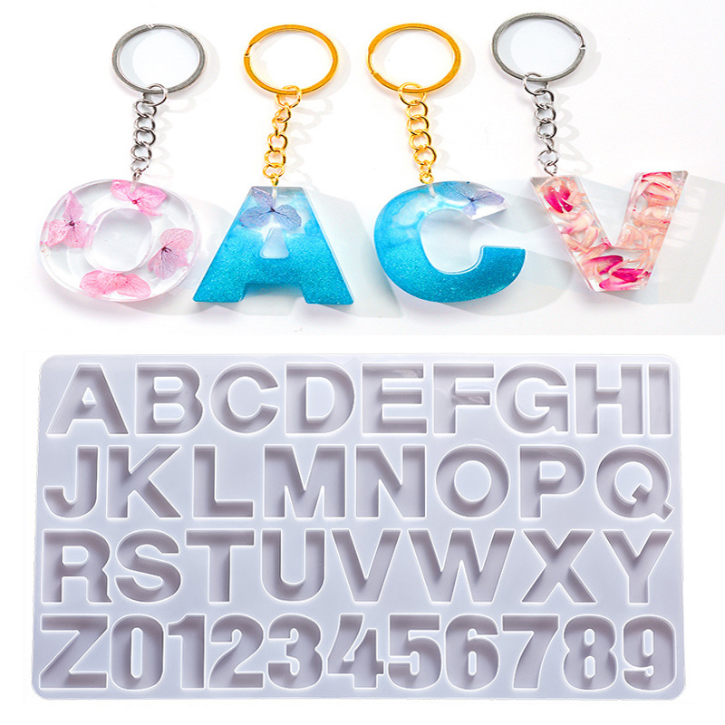 Alfabeto resina epóxi molde de - Uv Resin Clear Hard avaliação e preço
