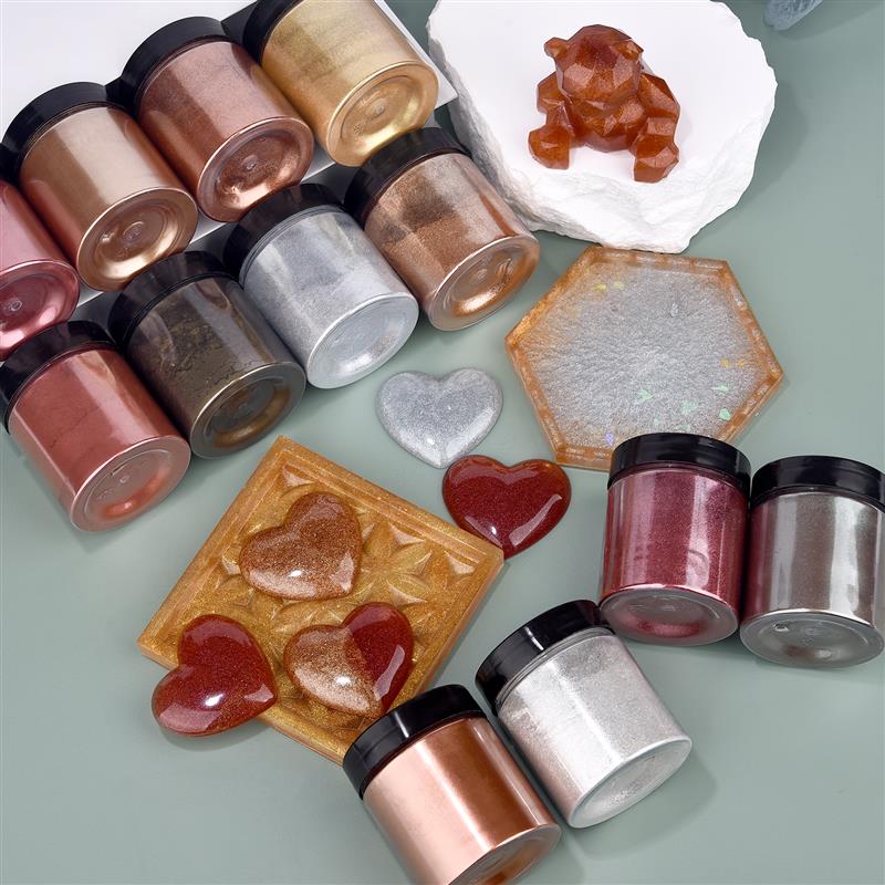 50g shimmer metálico ouro prat - Resin Dye Opaque avaliação e preço